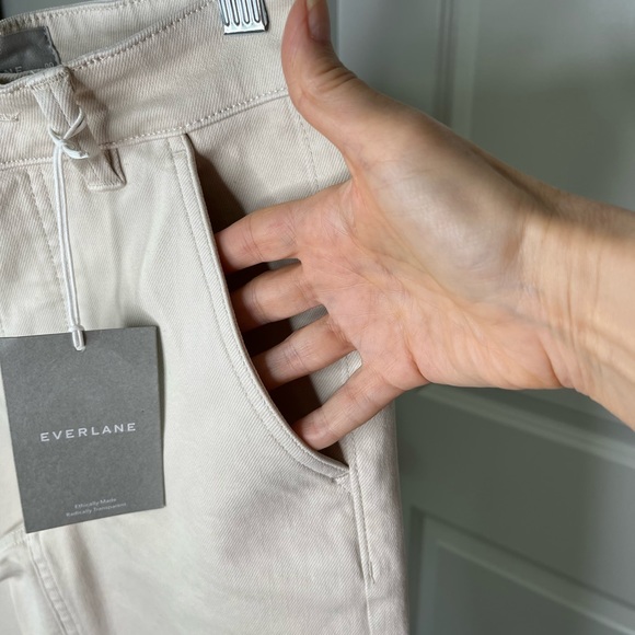 NWT EVERLANE The Straight-Leg Crop Pant in Stone, Size 0, 00 - Picture 6 of 11
